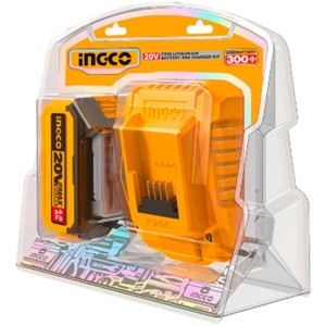 Batería De Litio 4.0ah + Cargador Rápido Ingco Fbcpk1214