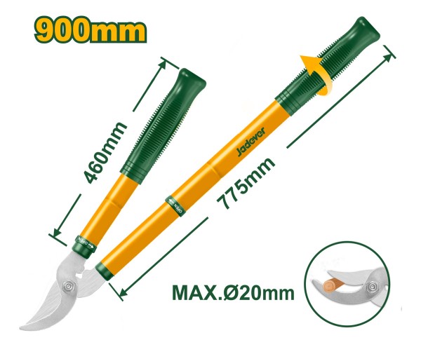 Tijera De Poda Extensible Corte 20mm Jadever Jdpr1e79 - Imagen 3
