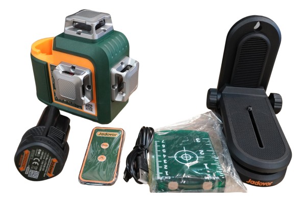 Nivel Laser 12 Líneas 3d Verde Con Batería 12v Jadever 30m - Imagen 2