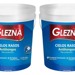 Pintura Glezna Cielos Rasos 18+18l Antihongos Latex Promo!!