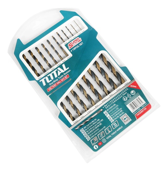 Juego De 19 Mechas - Brocas Para Metal Total Taksdb9195