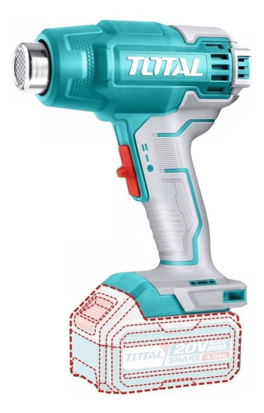 Pistola De Calor Inalámbrica 20v Bat+ Carg Total Tbli20025 - Imagen 4