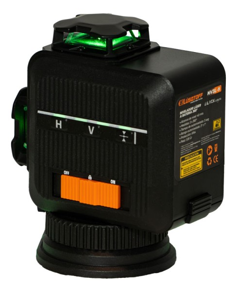 Nivel Láser Autonivelante Pro Lusqtoff 360° 40mt Luz Verde - Imagen 4