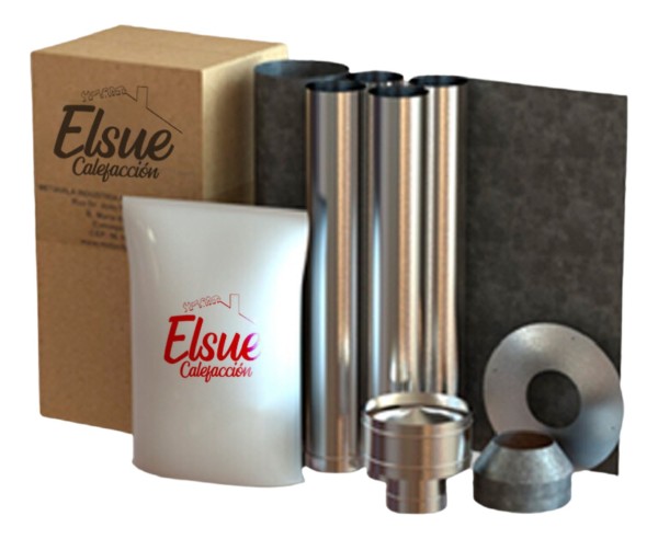 Kit De Caños Techo Calefactor Cocina 110 Mm