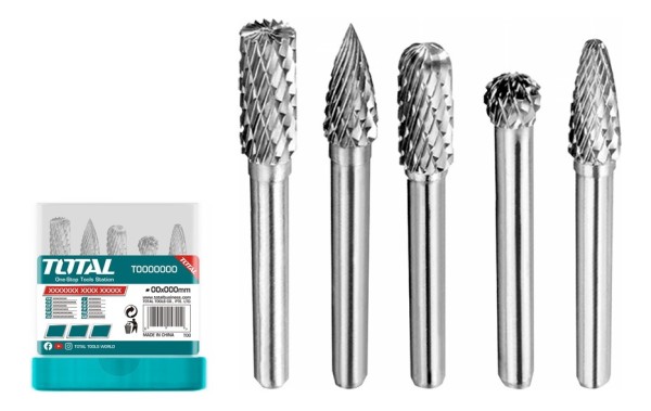 Set 5 Fresas De Tugsteno 6 Mm Total Takc0651