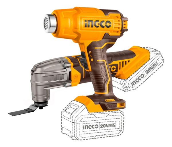 Kit 20v Pistola Calor Multifun Ingco C/bat Y Car En Maetin