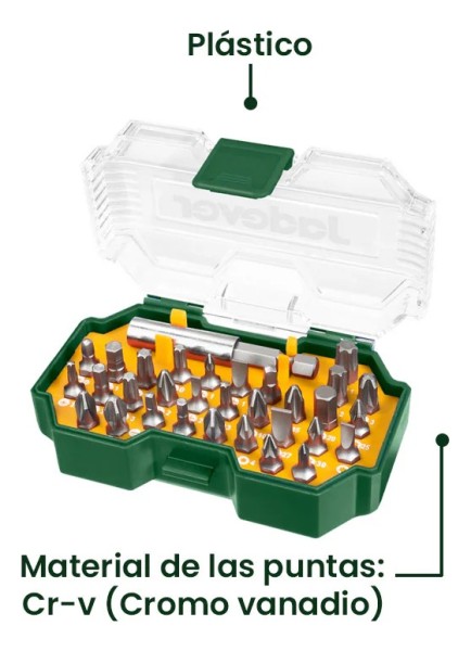 Set 32 Puntas Para Atornillador Jadever Jdbs3b32 - Imagen 3