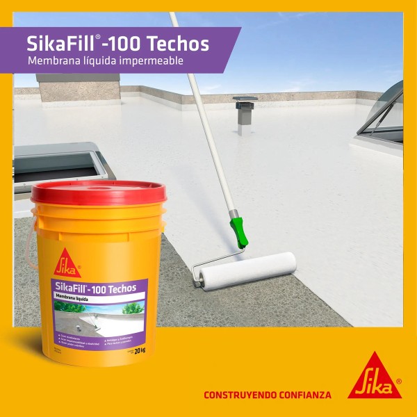Membrana Líquida Sika Sikafill - 100 Techos 20kg Colores - Imagen 8