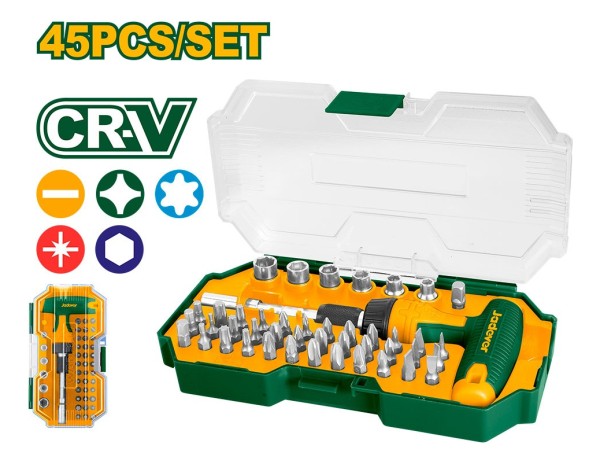 Set Juego Dados Puntas 45 Pcs Mango T Jadever Jdss8b45 - Imagen 3