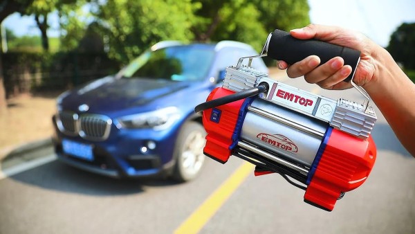 Inflador Compresor 12v 120psi Para Autos Emtop - Imagen 4
