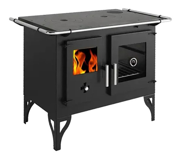 Cocina Calefactor A Leña 115 M2 Doble Combustion F820f