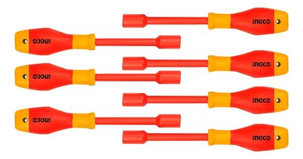 Set Aislado 7 Destornillador Punta Dado Ingco Hkisd0701 - Imagen 2