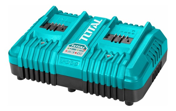 Cargador Doble De Batería Litio 20v Total