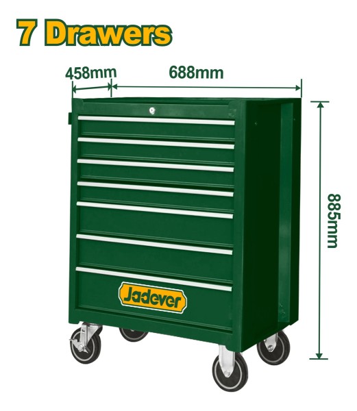 Gabinete Para Herramientas Móvil Jadever 7 Estantes - Imagen 3