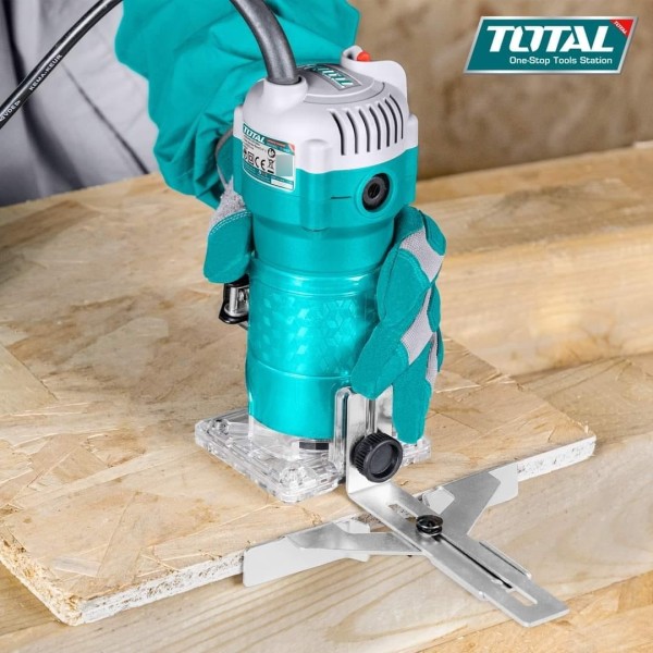 Router Total 600w - 6mm, 1/4 - Fresadora De Mano - Trompo - Imagen 5