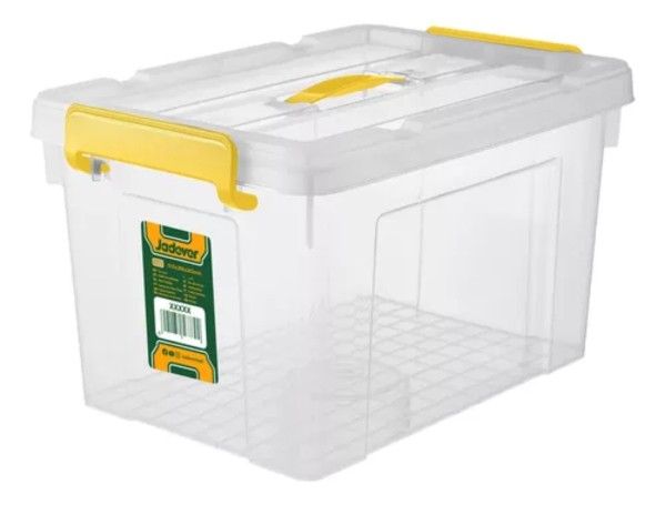 Cajón Contenedor Plástico Apilable Transparente 66l Jadever - Imagen 2
