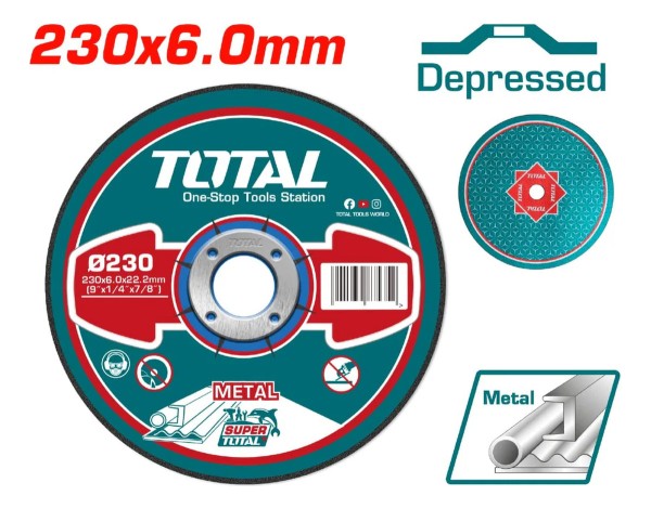 Disco Desbaste Metal 9´´ 230mm X 6 Mm Total Tac2232301 - Imagen 2