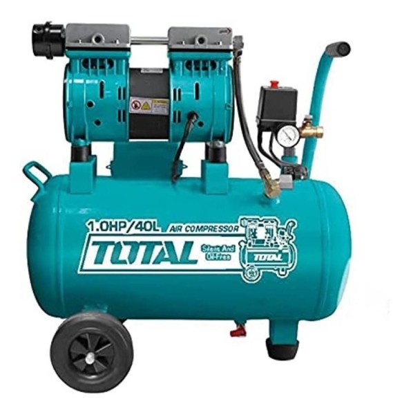 Compresor Aire 40lts Libre Aceite Total Tcs1075402 18 Meses