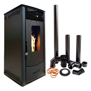 Calefactor Estufa A Pellet Warm 11kw 110m2 C/caños Sr-ds11