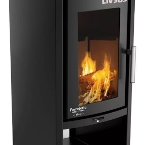 Calefactor Ecológico Estufa Liv305 126m2 Doble Combustion