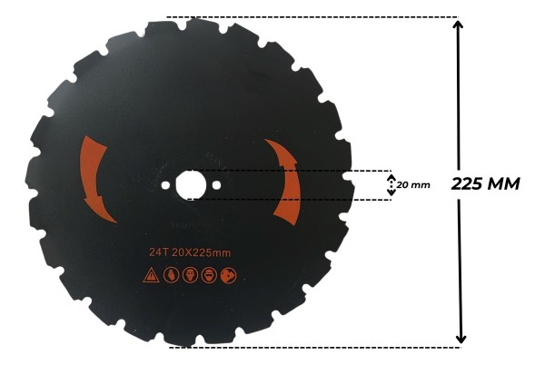 Disco Corte Para Desmalezadora 24 Dientes Alto Rendimiento - Imagen 6