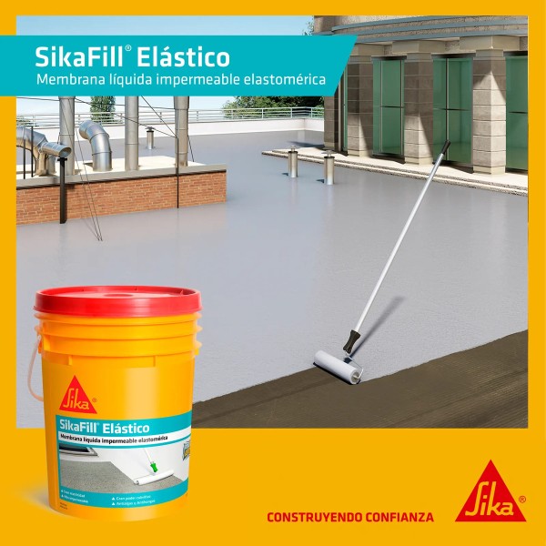 Membrana Liquida 20 Kg Pintura Sikafill Elastico Sika - Imagen 4