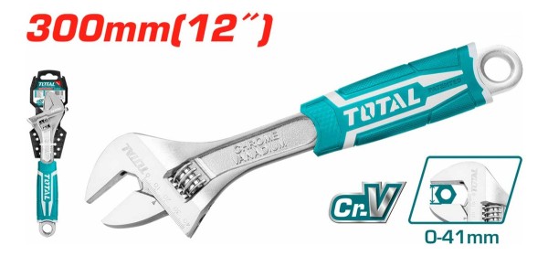 Llave Francesa Ajustable 12'' Industrial Total Tht101126 - Imagen 3
