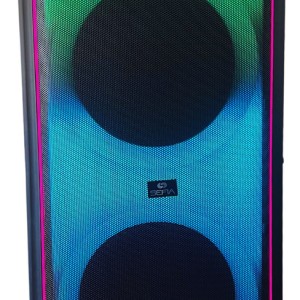 Torre Audio Parlante Fm Usb Mic Litio 8000 Pwpo Karaoke 2x12