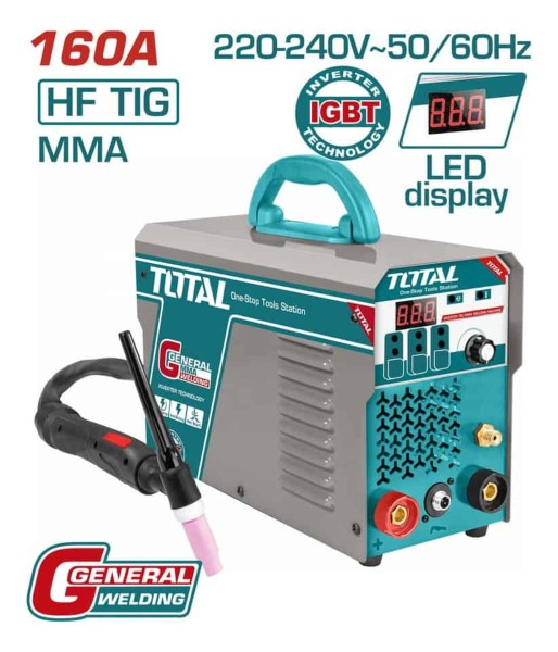 Soldadora Inverter Tig Mma 160amp Total Tig1601 - Imagen 2