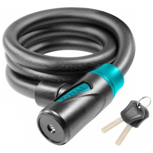 Candado Bicicleta Moto 15x1200mm Con Llave Total