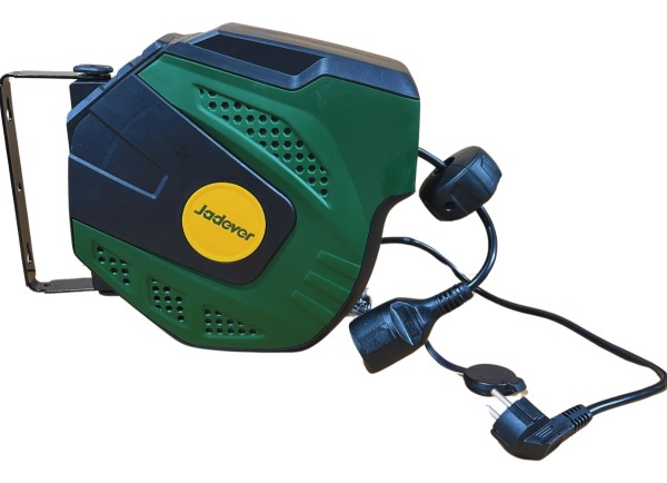 Enrollador Cable Alargue Retractil 15m 3x1,5 Schuko Jadever - Imagen 4