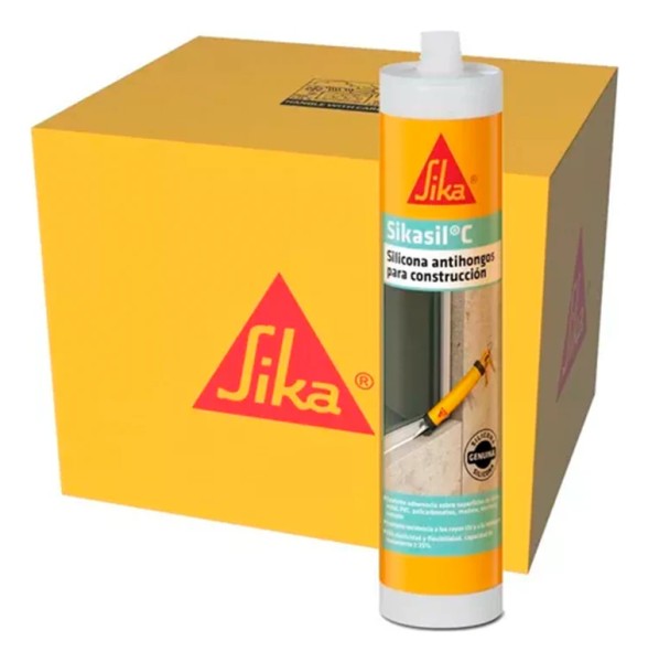 Silicona Neutra Sikasil C Transp. Y Color Pack X6 300ml - Imagen 2