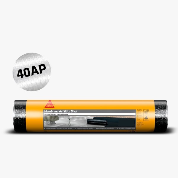 Membrana Asfaltica Sika 4mm 40kg Aluminizada Polietileno - Imagen 2