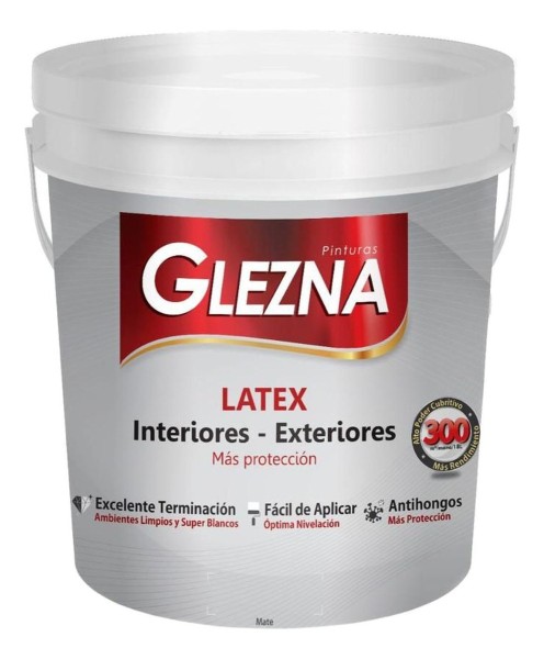 Pintura Glezna Latex 18l Int- Ext Antihongos 300mt2 E-gratis - Imagen 2