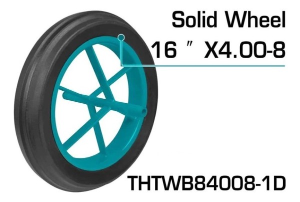 Rueda Maciza P/carretilla 130kg Total Thtwb84008-1d - Imagen 2