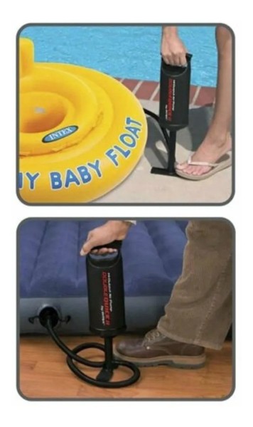 Inflador Manual Intex 68614 36cm Inflables Colchones Quick 2 - Imagen 2
