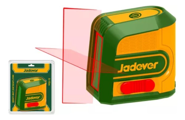 Nivel Láser Autonivelante 15m Rojo 2 Lineas Jadever