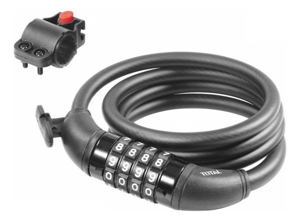 Candado Tranca De Bicicleta Con Combinación Total Tbk21012
