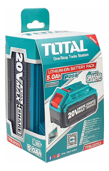 Batería De Litio-ion 20v Total 5.0ah P20s Tfbli2053 - Imagen 3