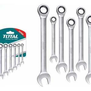 Set De 6 Llaves Combinadas Con Criquet 8-17mm Tht102rk566