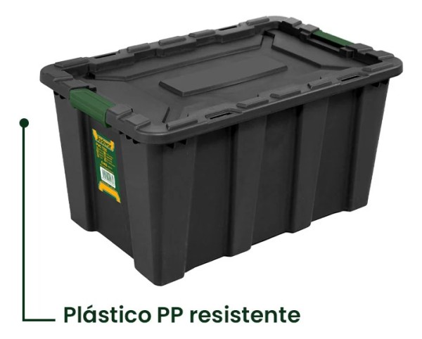Contenedor / Caja Plastico Apilable 55l Jadever Jdtb3355 - Imagen 3