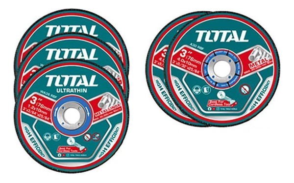 Set 5 Discos 3 - 73mm Para Mini Amoladora Total Tac303768