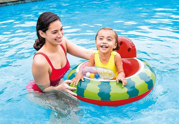 Flotador Con Bombacha Sandia Infantil Sonajero Intex 56592 - Imagen 2