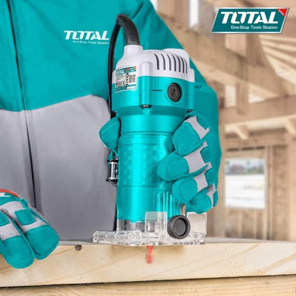Router Total 600w - 6mm, 1/4 - Fresadora De Mano - Trompo - Imagen 3