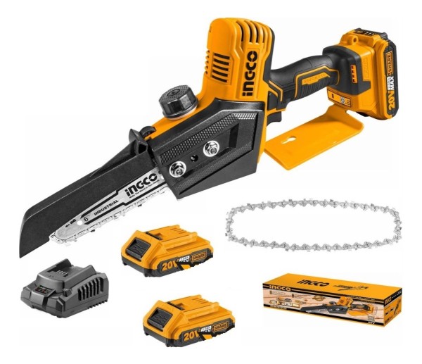 Mini Motosierra Ingco C Bat Y Cargador P20s 20v Cgsli20682 - Imagen 3