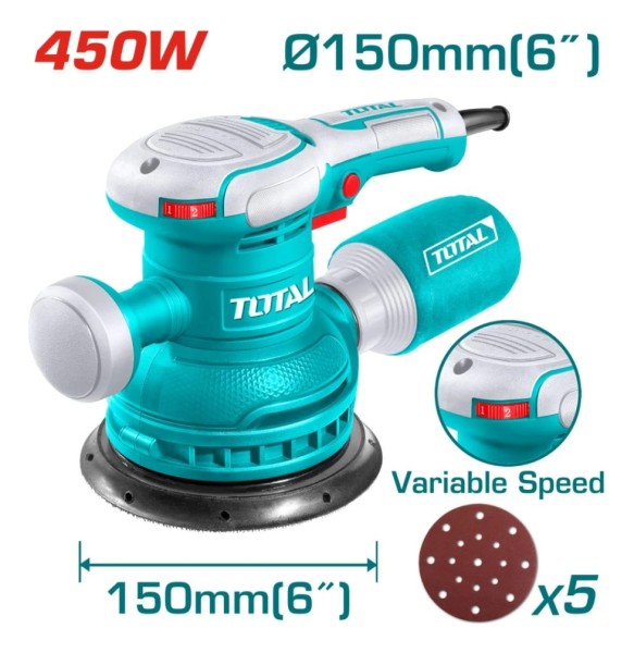 Lijadora Rotativa Con Velocidad Variable 450w Total - Imagen 3