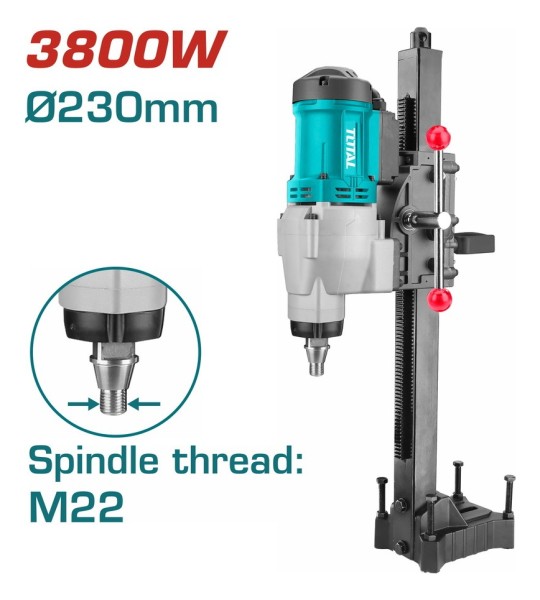 Taladro De Pie Sacatestigo 3800w Pase 230mm Total - Imagen 2