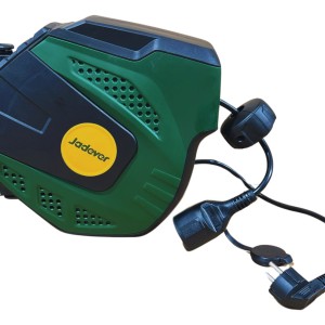 Enrollador Cable Alargue Retractil 15m 3x1,5 Schuko Jadever