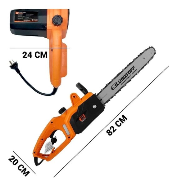 Motosierra Electrica Electrosierra Lusqtoff 2000w Espada 16 - Imagen 3