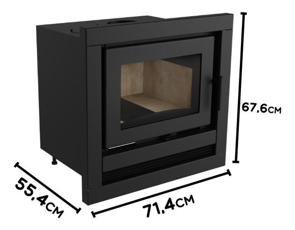 Calefactor Ecológico Doble Combustión Inserto 700ins 96m2 - Imagen 3